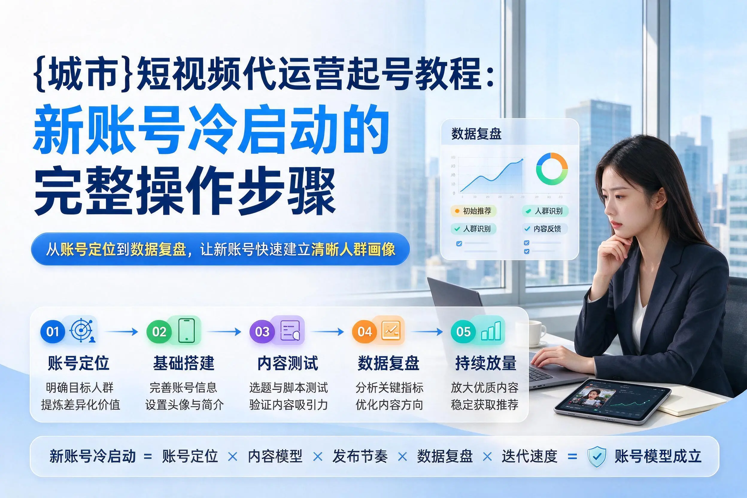 盐城短视频代运营起号教程：新账号冷启动的完整操作步骤