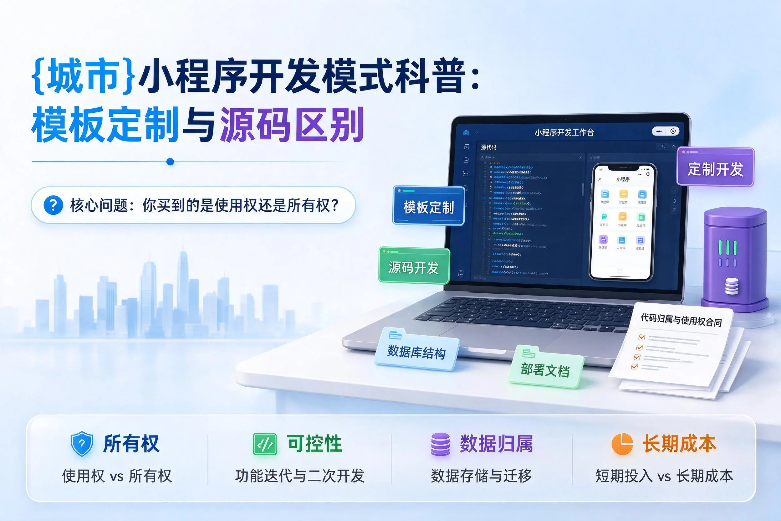 盐城小程序开发模式科普:模板定制与源码区别