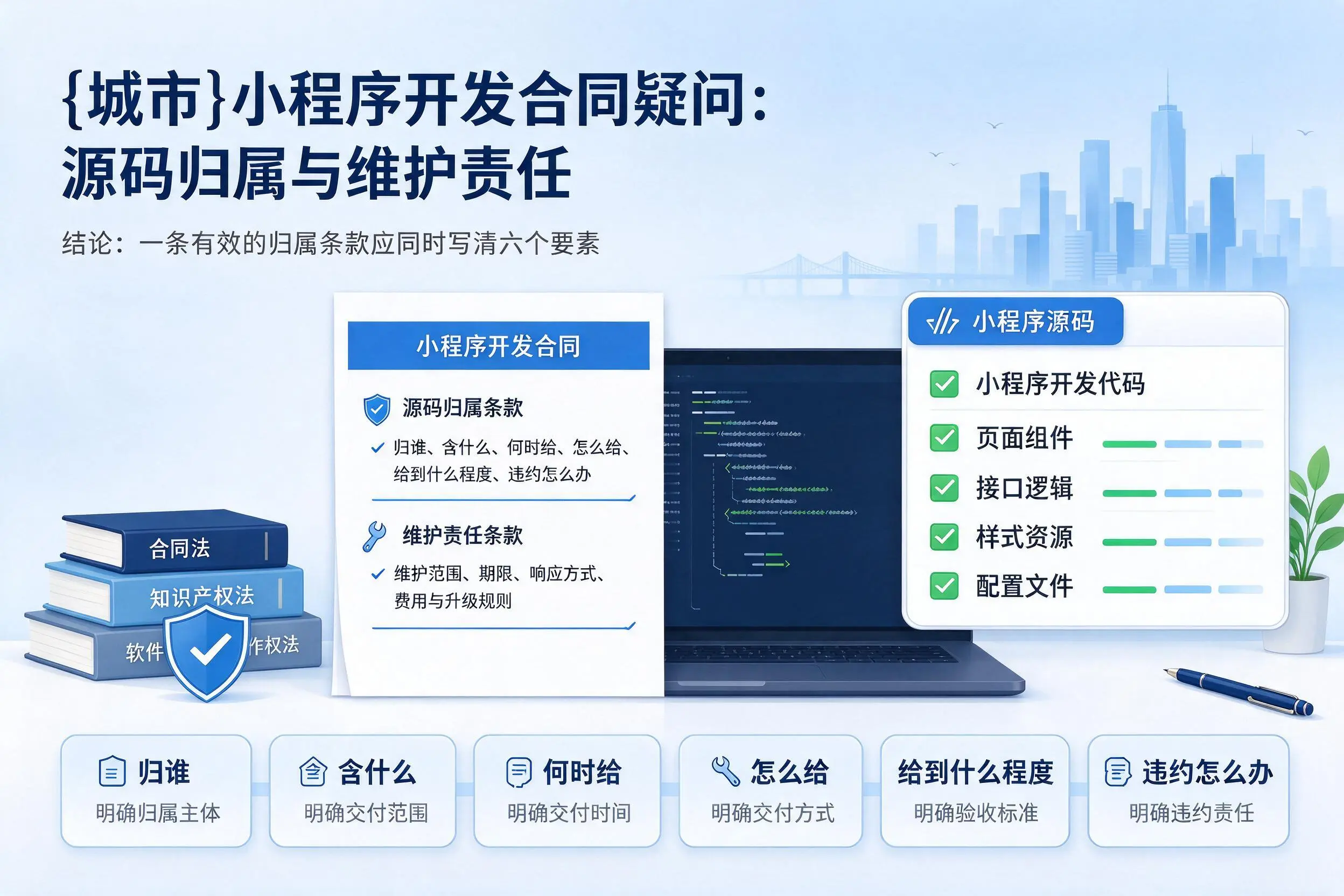 盐城小程序开发合同疑问:源码归属与维护责任