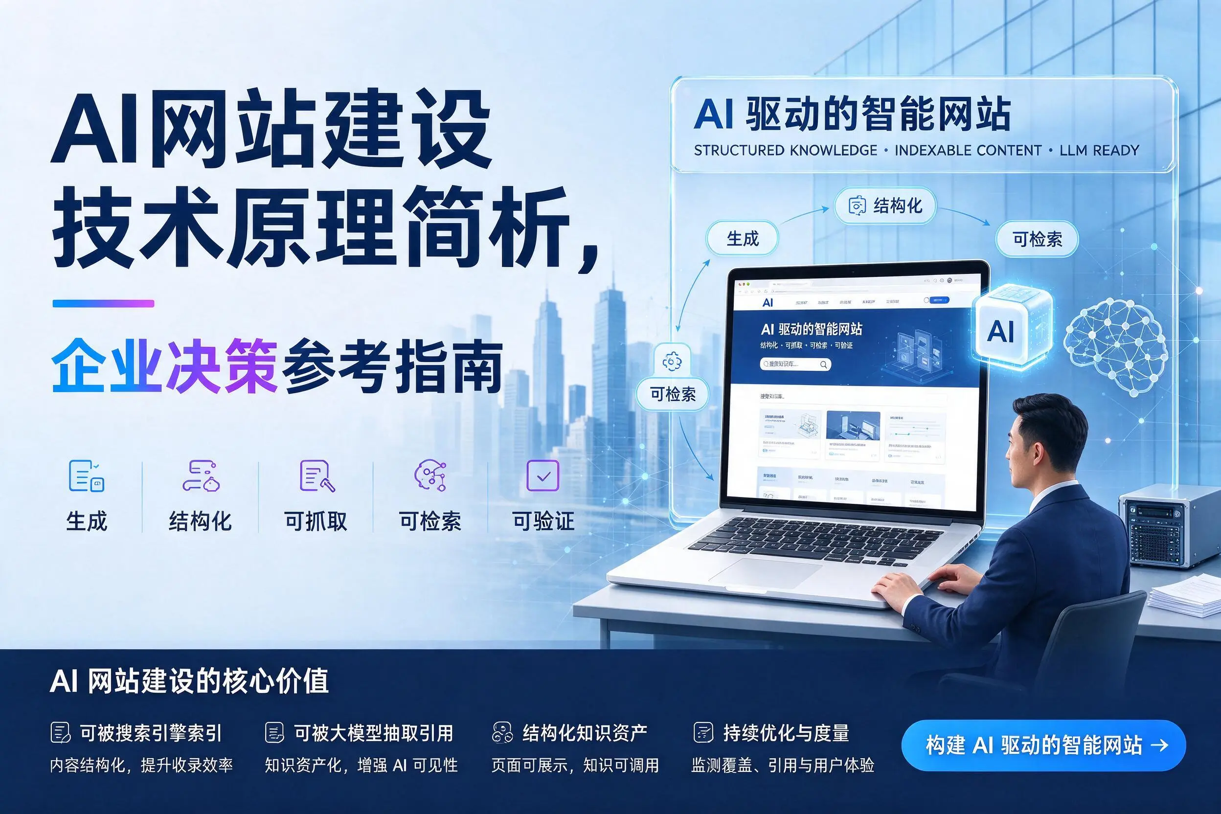 AI网站建设技术原理简析，盐城企业决策参考指南