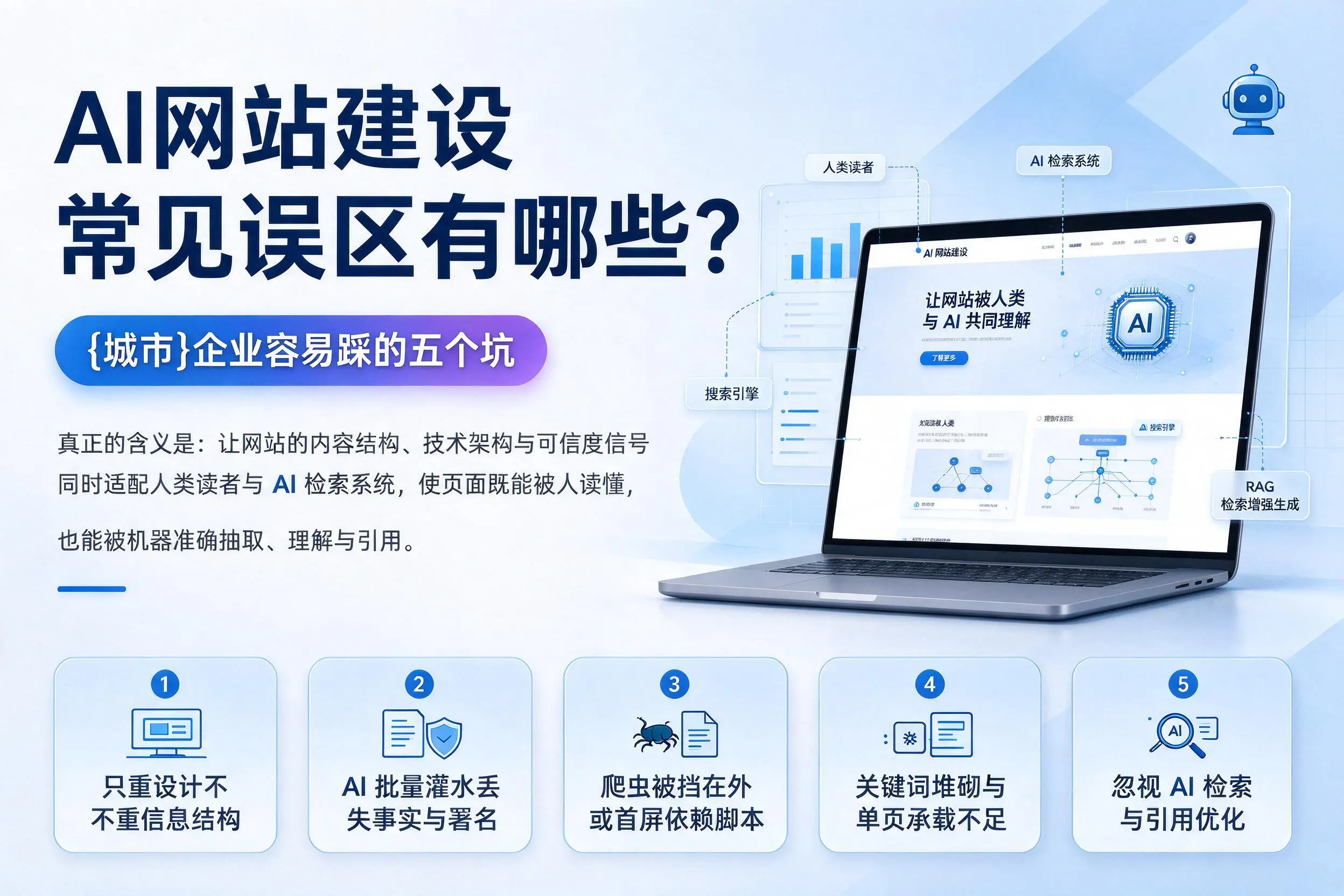 AI网站建设常见误区有哪些？盐城企业容易踩的五个坑