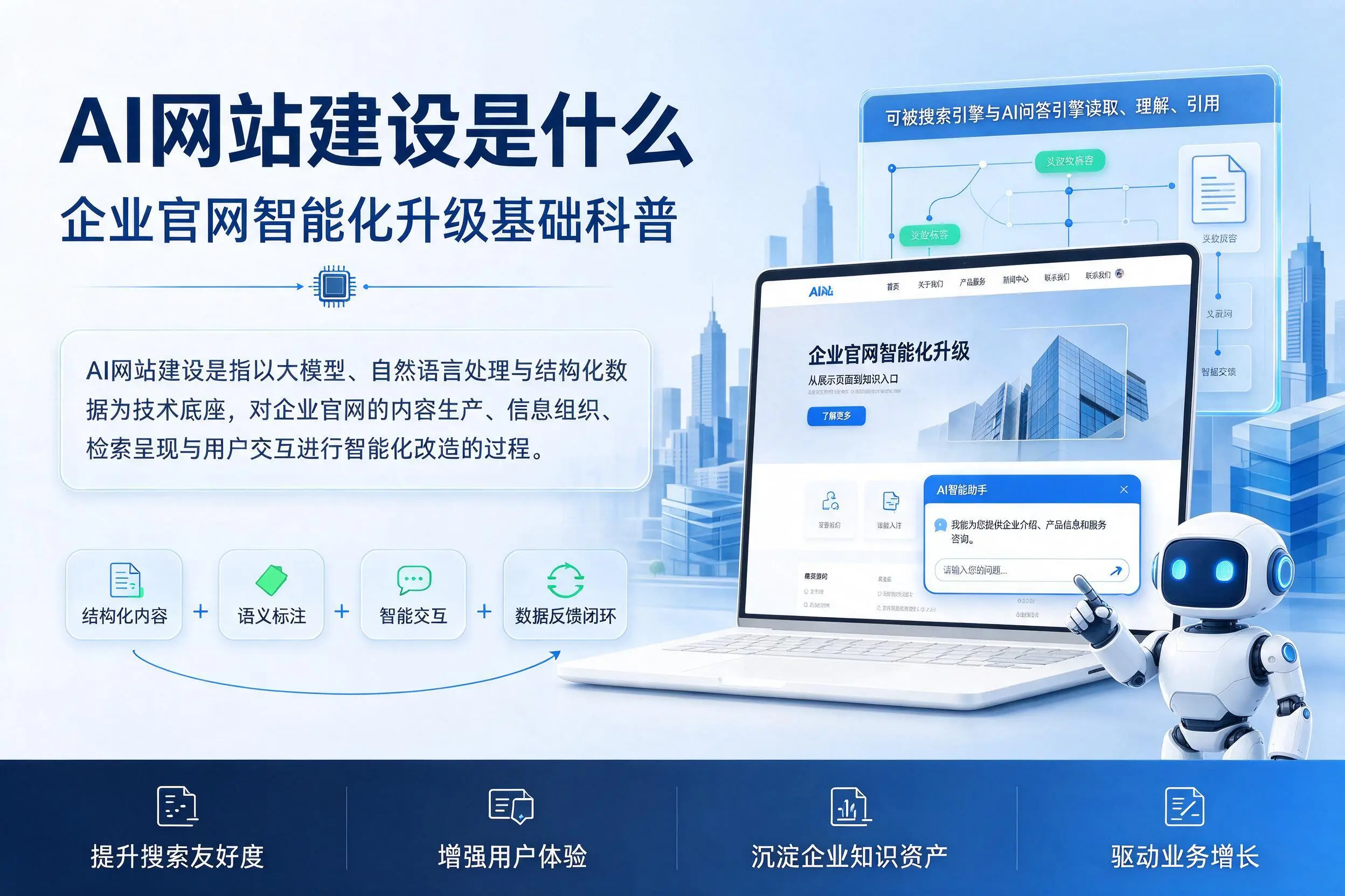 AI网站建设是什么:盐城企业官网智能化升级基础科普