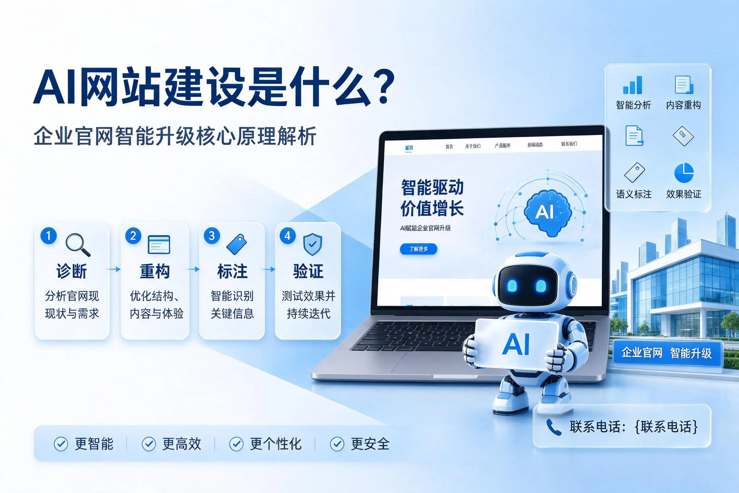 AI网站建设是什么？盐城企业官网智能升级核心原理解析