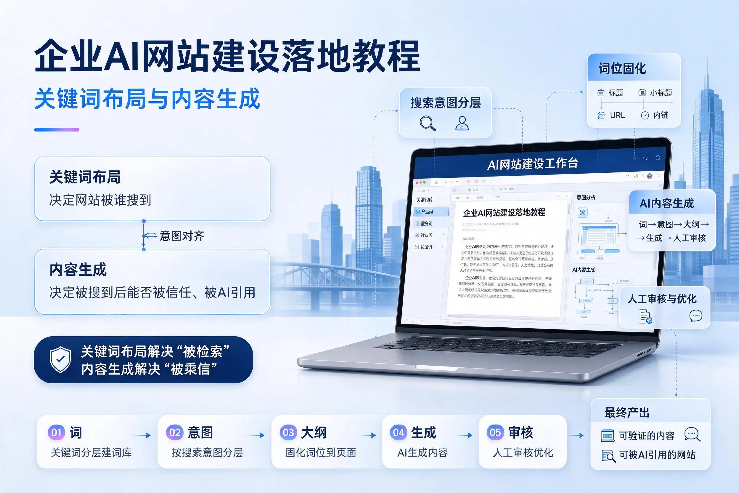 盐城企业AI网站建设落地教程：关键词布局与内容生成